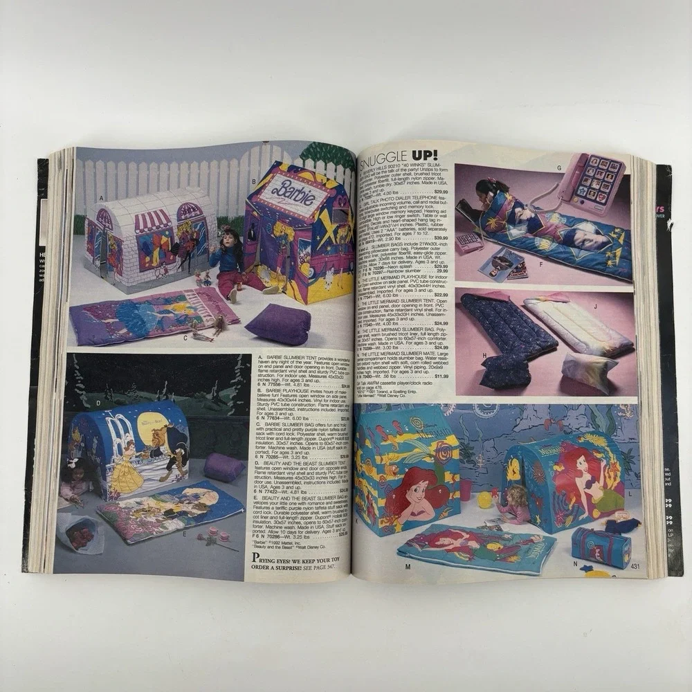 Sears 1992 Catalog The Great American Wish Book Barbie Sega Atari Christmas VTG